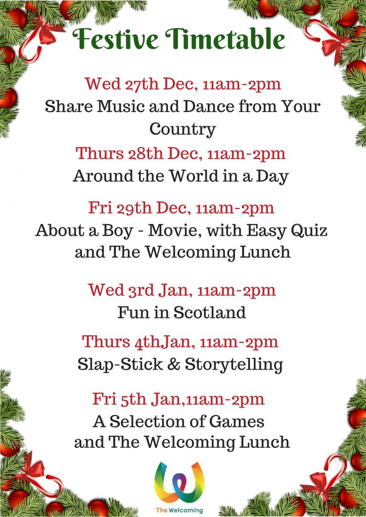 Festive Timetable