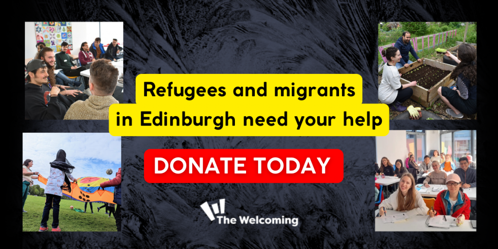 Refugees and migrants in Edinburgh need your help - Donate today