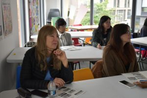 English class, pupil listening